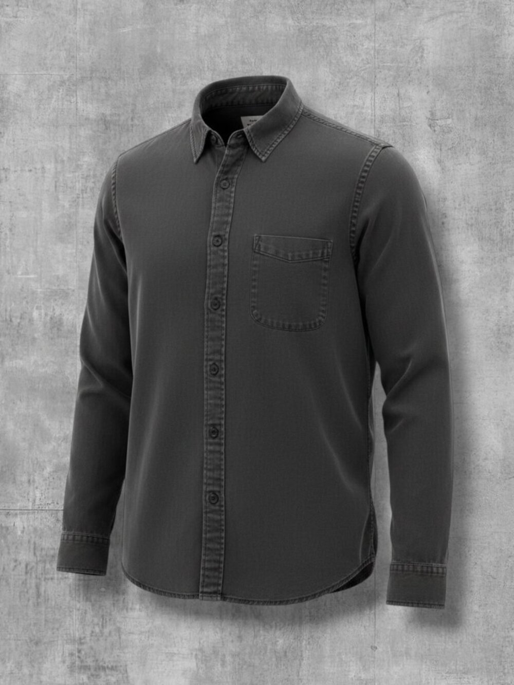 Faherty Tencel-Linen Cloud Shirt Black M